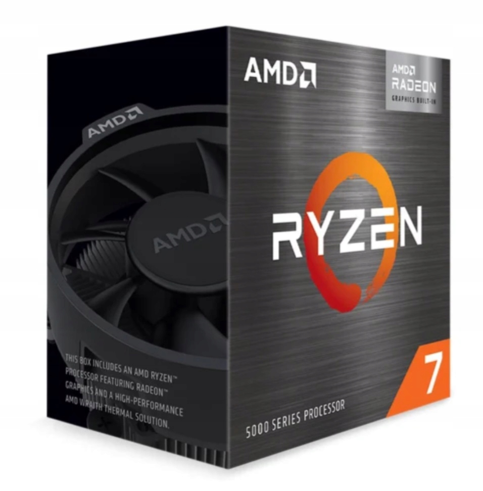 AMD Ryzen 7 5700G (4.60 GHz, 20 MB, 65W, AM4) Box, with Radeon Graphics — 3