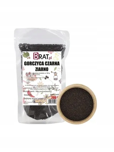 5x Brat Hořčice černé zrno 200 g