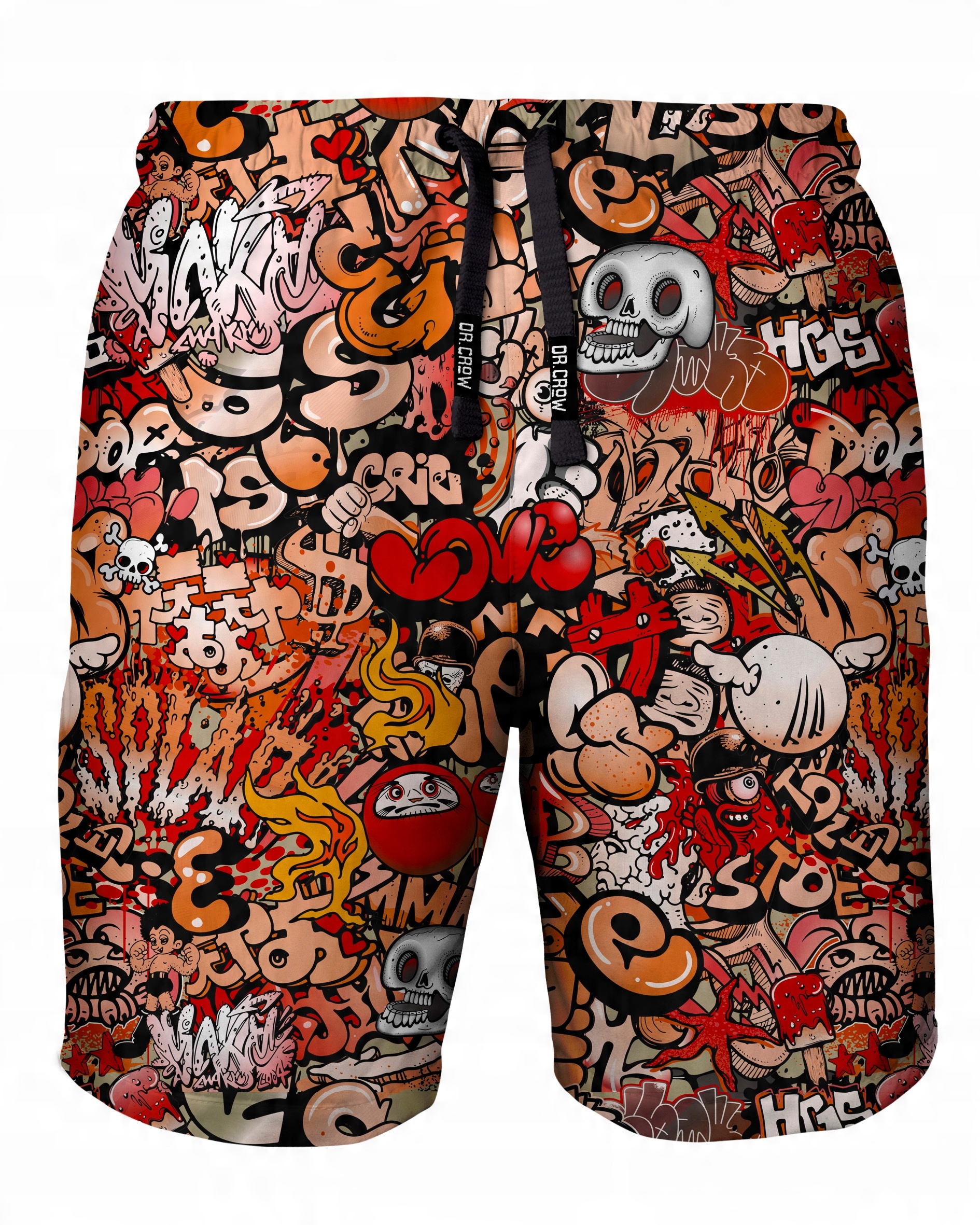 

Szorty Kąpielówki Plażowe Print Graffiti Skull S