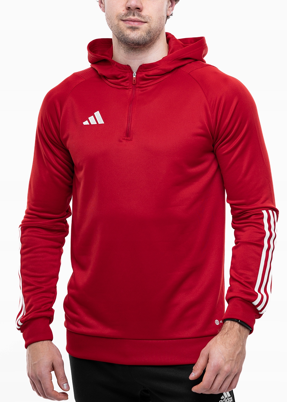 Pánská Mikina adidas s kapucí Sportovní mikina Zip 1/4 Tiro 23 vel XL