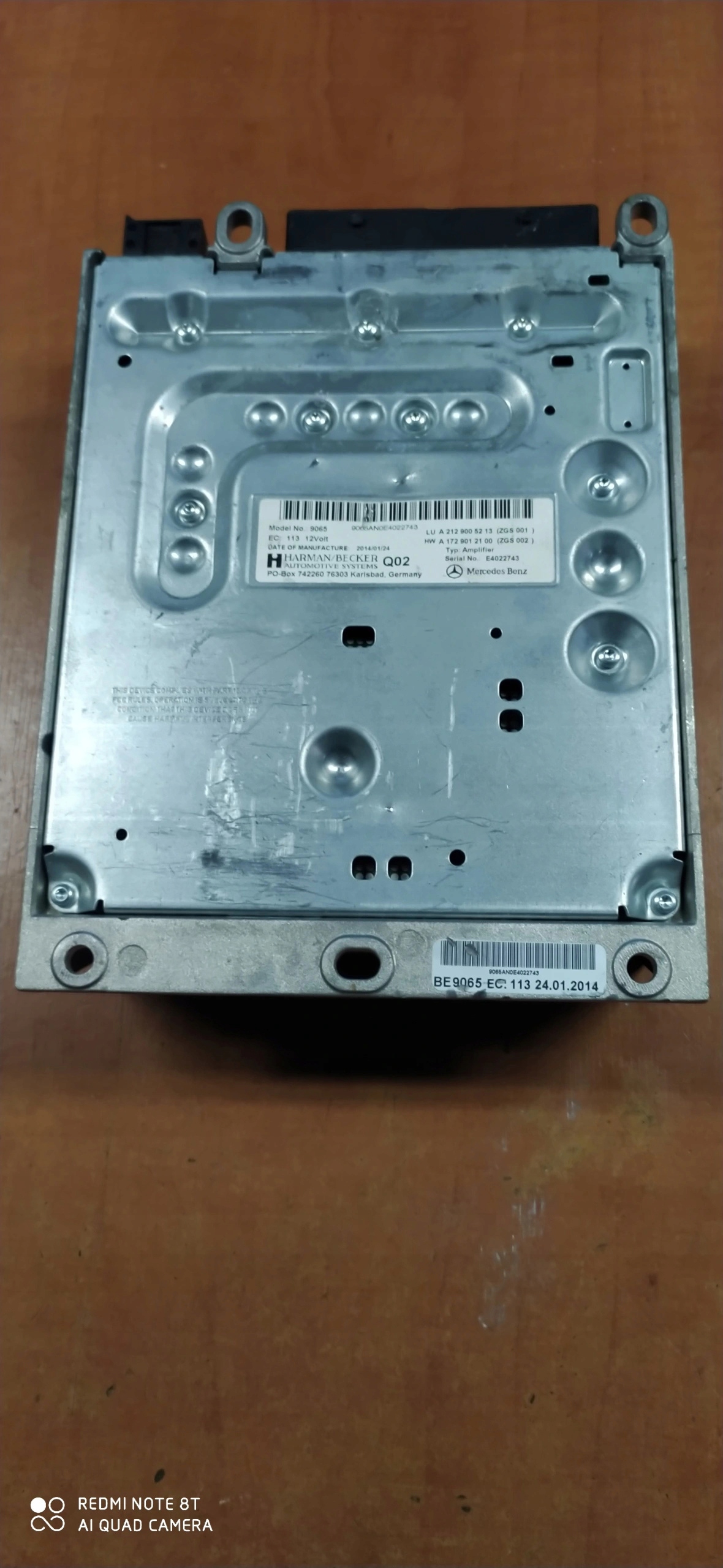 amplifier HARMAN BECKER MERCEDES W212 W176 W218