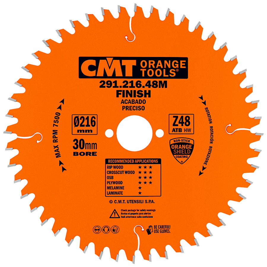

Cmt Tarcza pilarska do cięcia drewna 216x30mm 48z