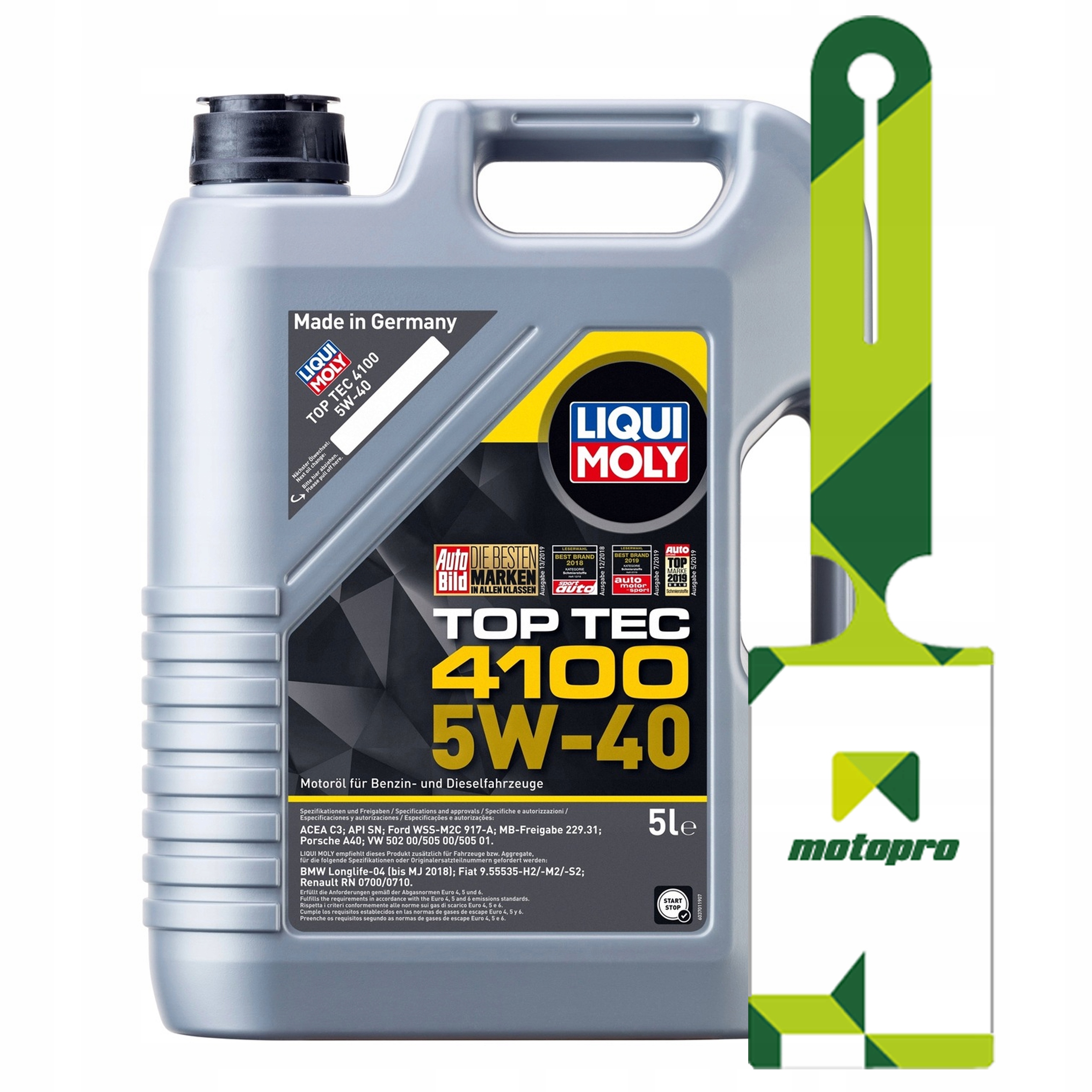 

Olej Liqui Moly Top Tec 4100 5W40 5L