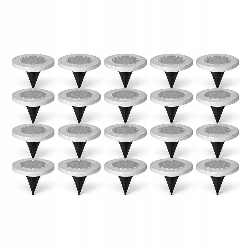 20 x Solární lampy pro zahradní Led lampy Zapichovací disky