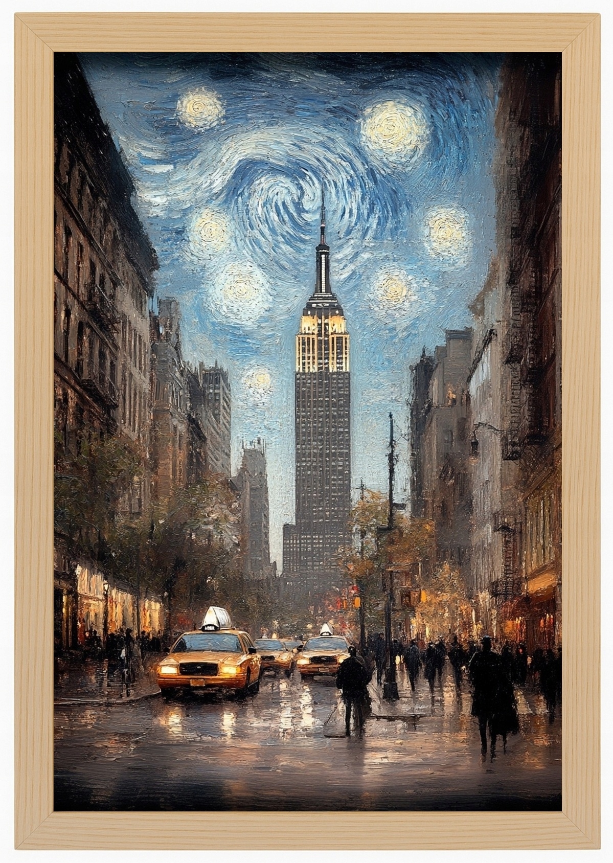 Rámeček Plakát Na Plakát New York City Hvězdná Noc Van Gogh 40x60