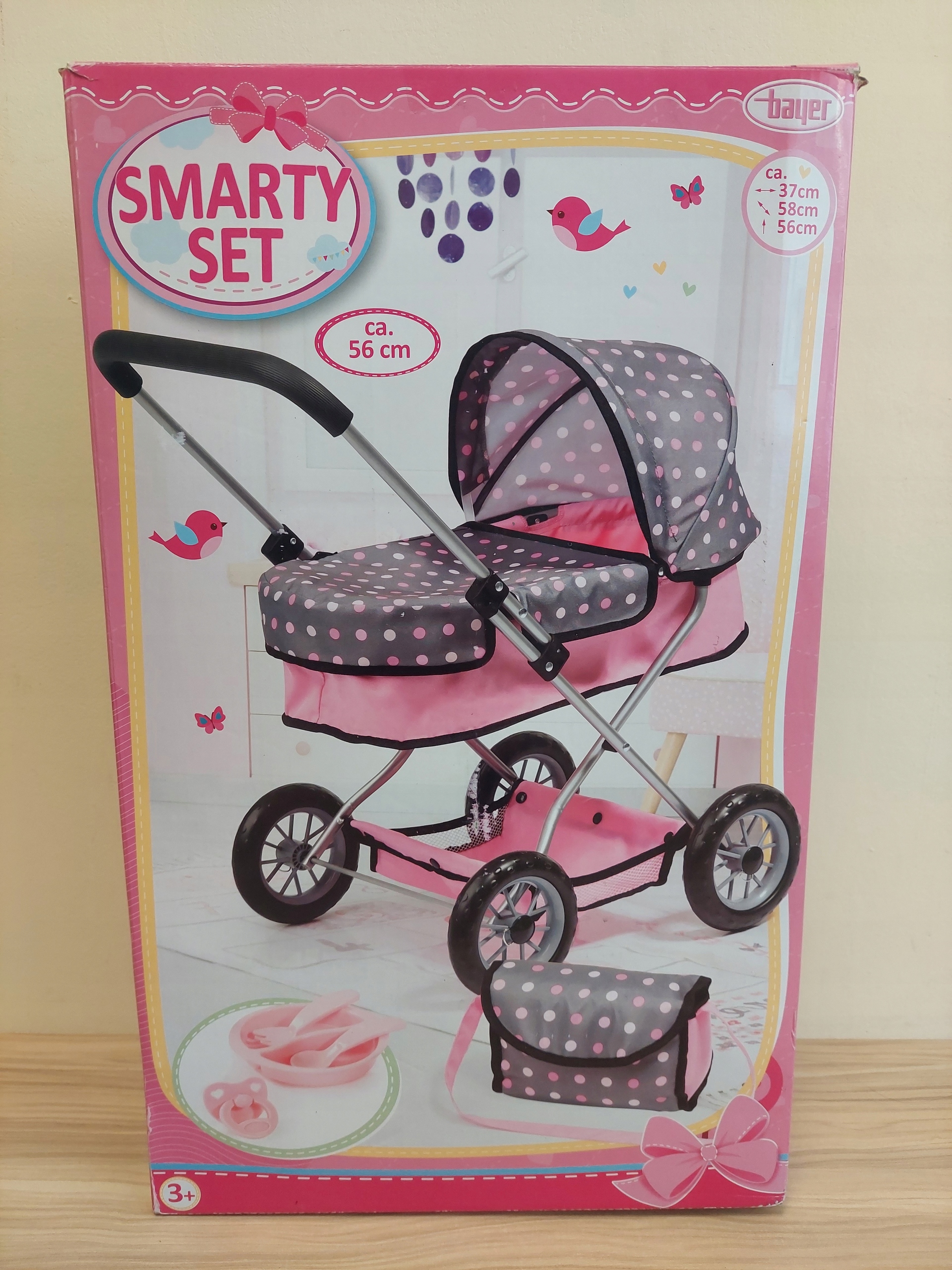 Bayer Smarty Set Wózek dla lalek z akcesoriami 13860651033