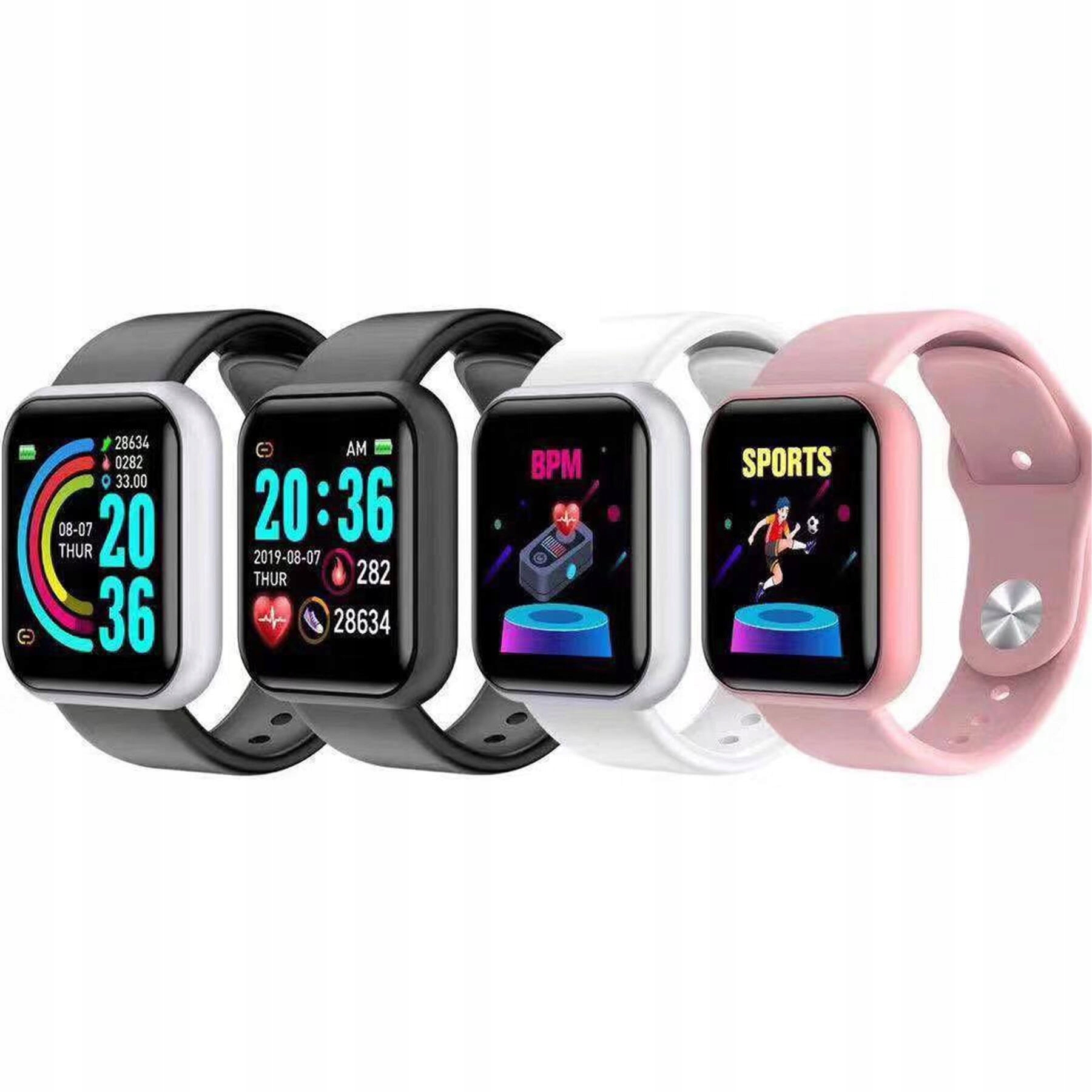 SMARTWATCH DAMSKI ZEGAREK SPORTOWY SMART WATCH TRYBY PRACY Materiał koperty stal