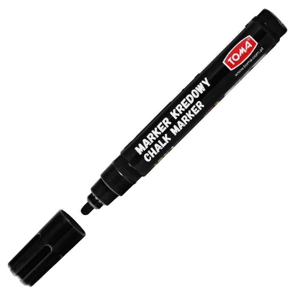 

Marker kredowy Toma TO-292 Czarny Potykacze Szyby