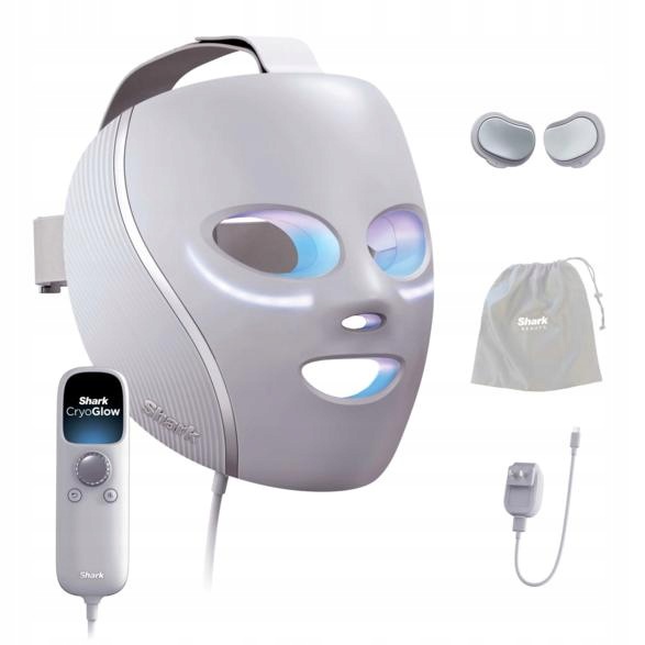 Maska Led do twarzy Shark FW312EUPL CryoGlow Liliowy