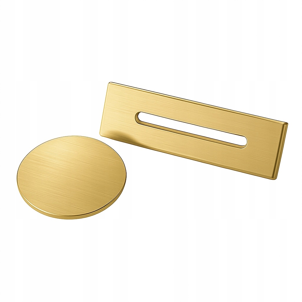 Zátka Do Volně Stojící Vany S Přepadem Kryt Zlatá Kartáčovaná