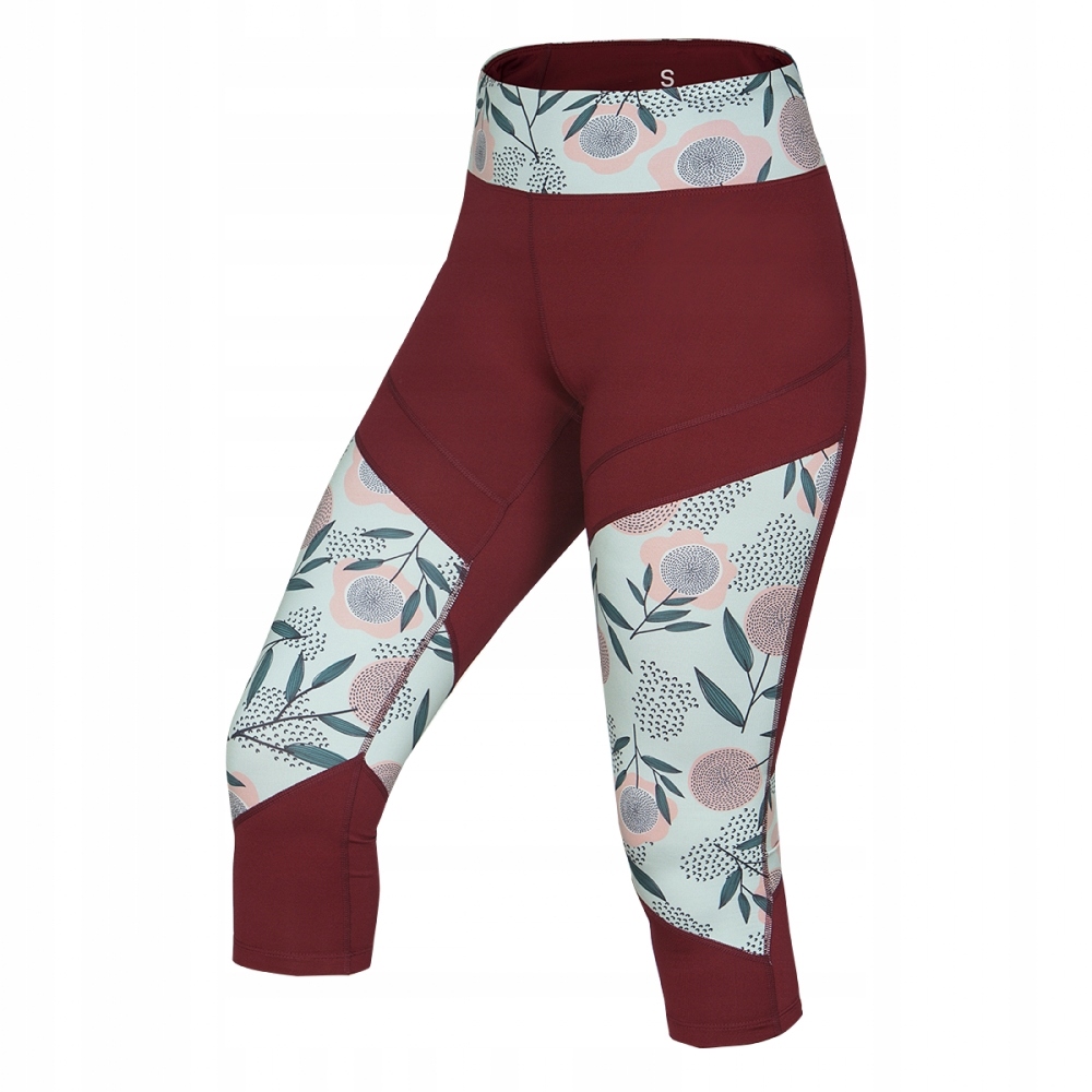 Dámské legíny Ocún Rhea 3/4 Leggings wine merlot|S