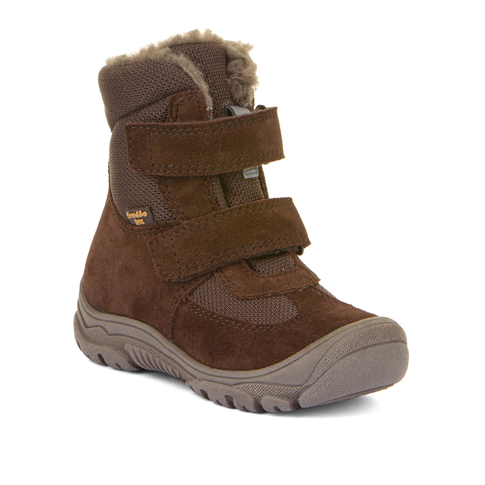 Trzewiki ocieplane Froddo G3160229-9 Dark Brown chłopięce na rzepy roz.37