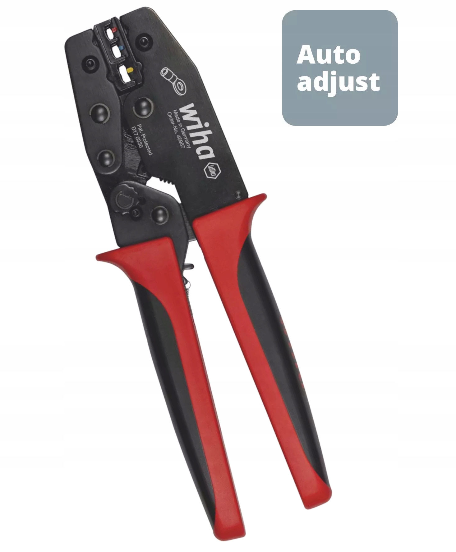 Wiha Krimpovací kleště pro izolované kabelové koncovky a kontakty 0,5 – 6 mm² 45957