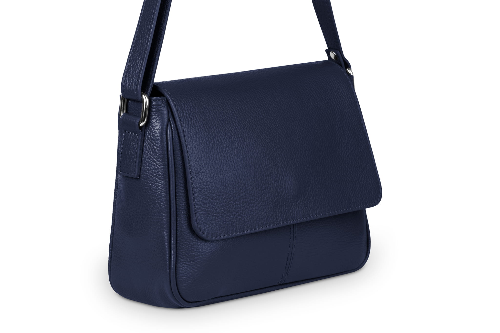 Kožená kabelka Vera Pelle Bafta, modrá