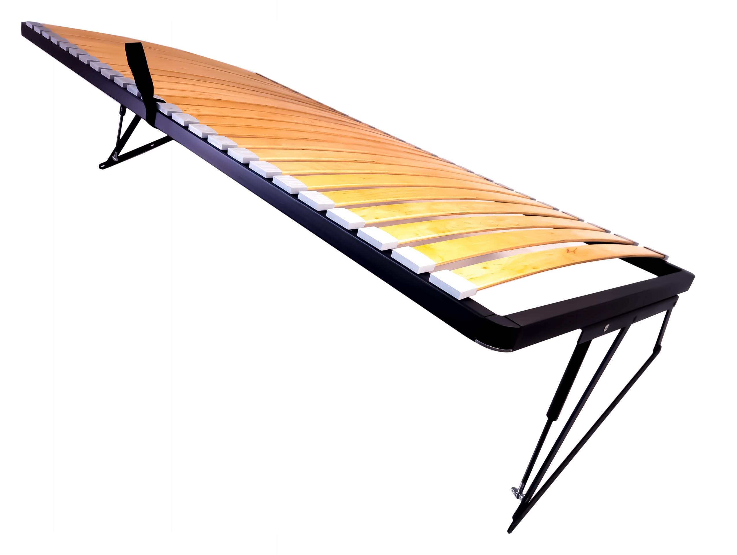 Stelaż do łóżka 90x220 metalowy gęsty podnoszony od boku wkład pod materac