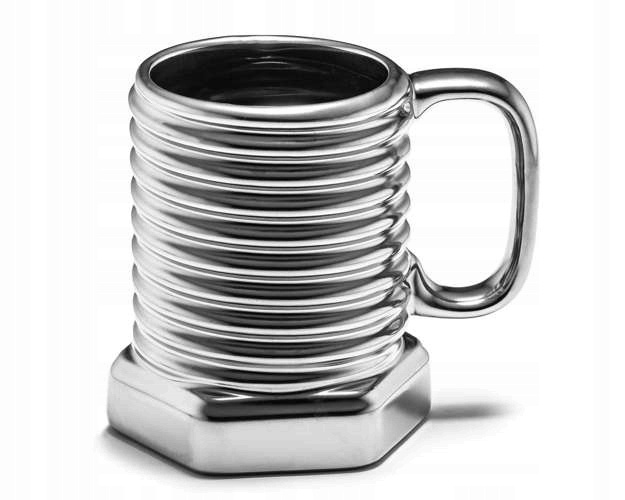 

Kubek Śruba Srebrny Majsterkowicza Mechanika 390ML