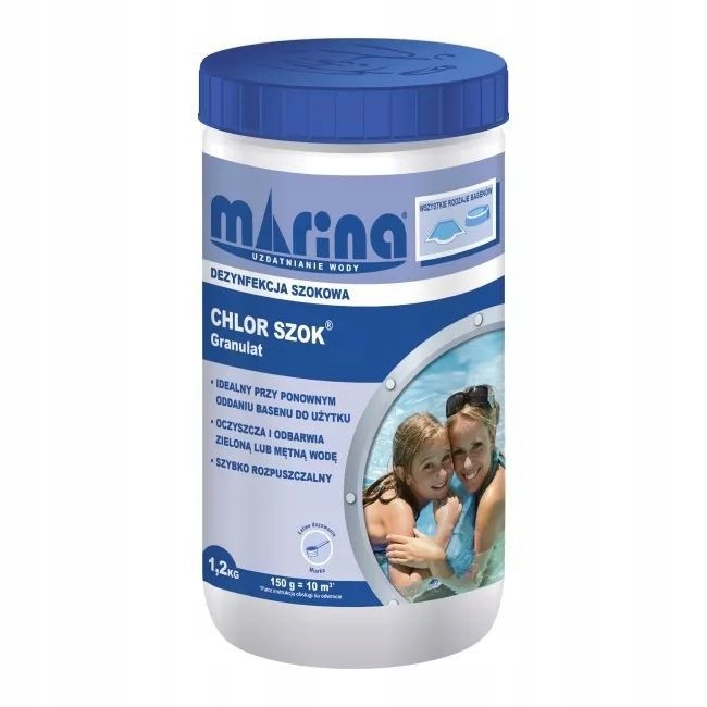 

Chlor Szok 1,2KG Marina granulat chemia basenowa