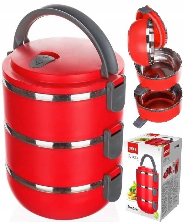 

Pojemnik Obiadowy Menażka Lunch Box Trojak 3x0,6L