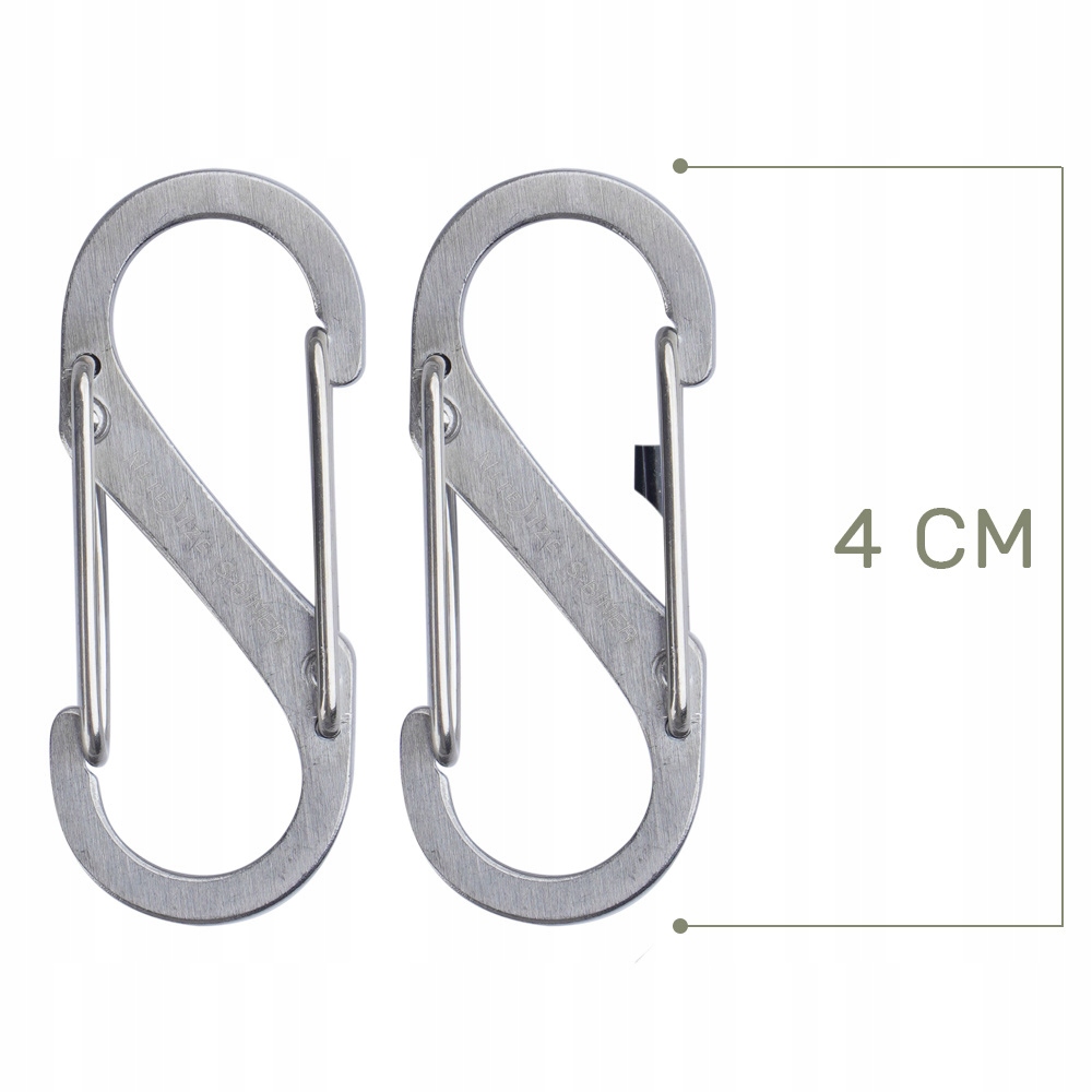 Nite Ize Karabińczyk S-Biner #1 Stalowy 2 Pack