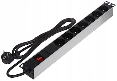 Listwa zasilająca do szafy RACK19" 2m,7gniazd