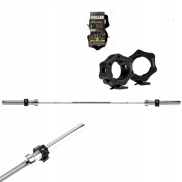 Osa Jednoduchý olympijský 20 Kg 2200MM GOP220 Pro Svorky Lock Hms