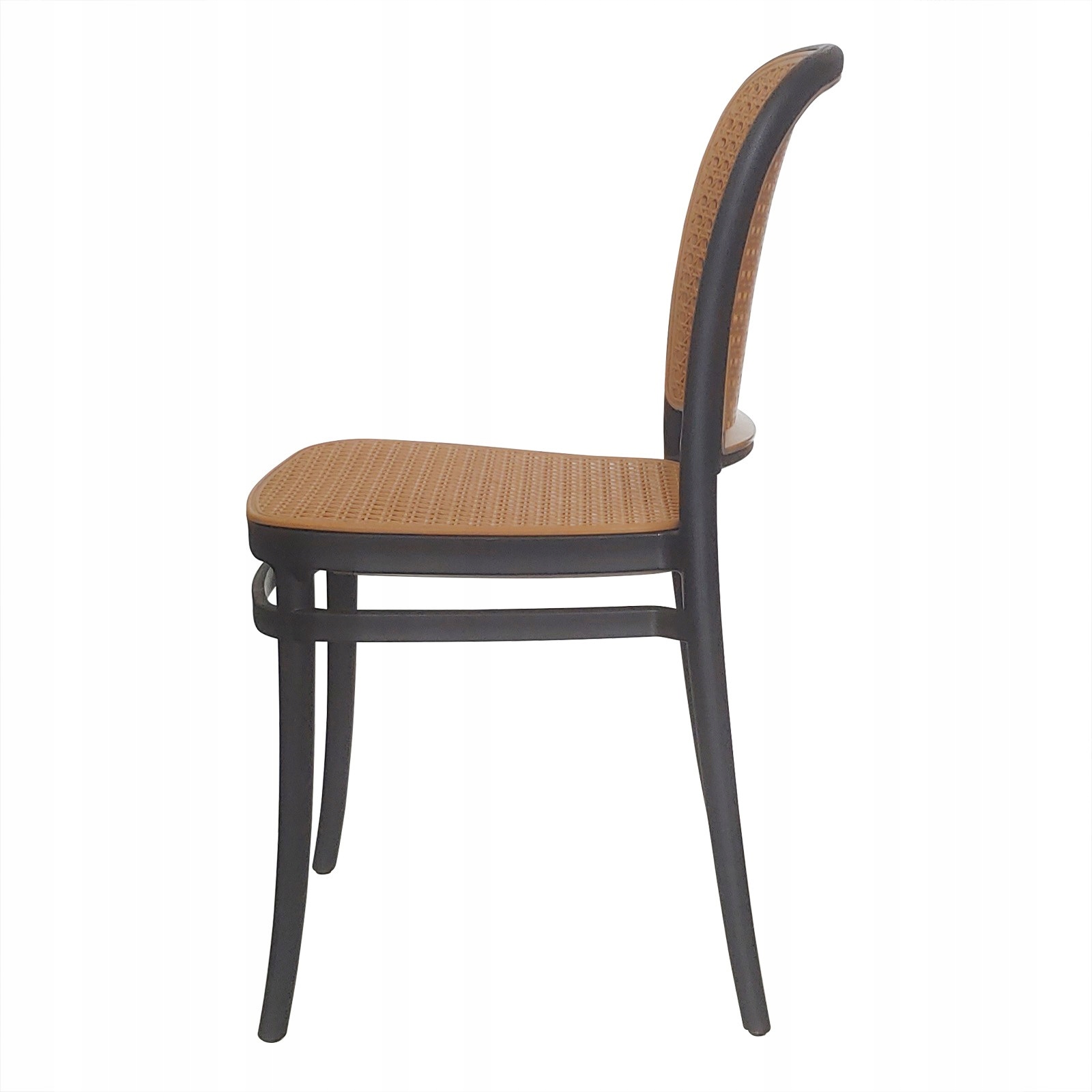 Zestaw stół BISTRO czarny 2 krzesła WIKO czarne Materiał dominujący technorattan