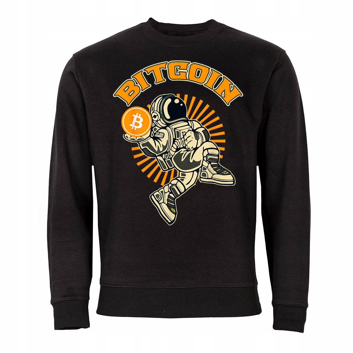 

Męska Bluza Z Nadrukiem Bitcoin Kryptowaluty