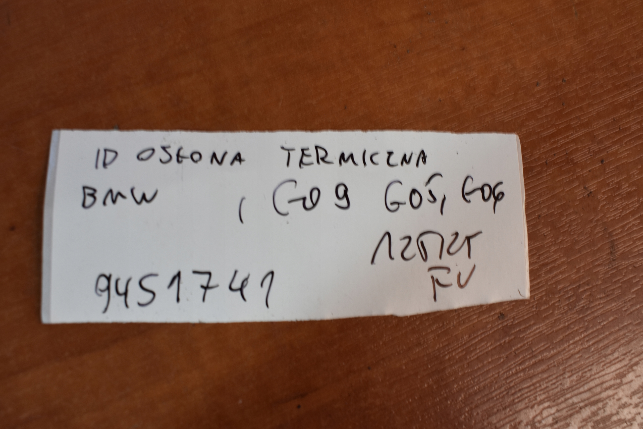 IDEALNA Blende Abdeckung TERMICZNA BMW G05 G06 G09 1
