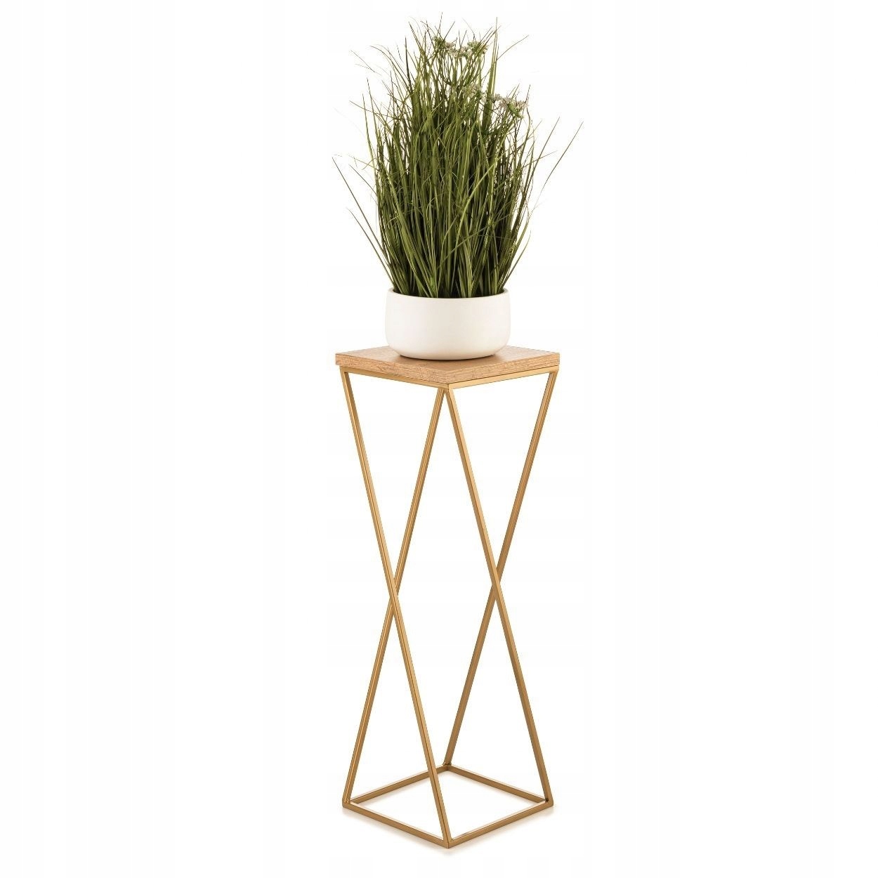 Moderní Květinový Záhon Kov Mdf Stojan Na Květiny