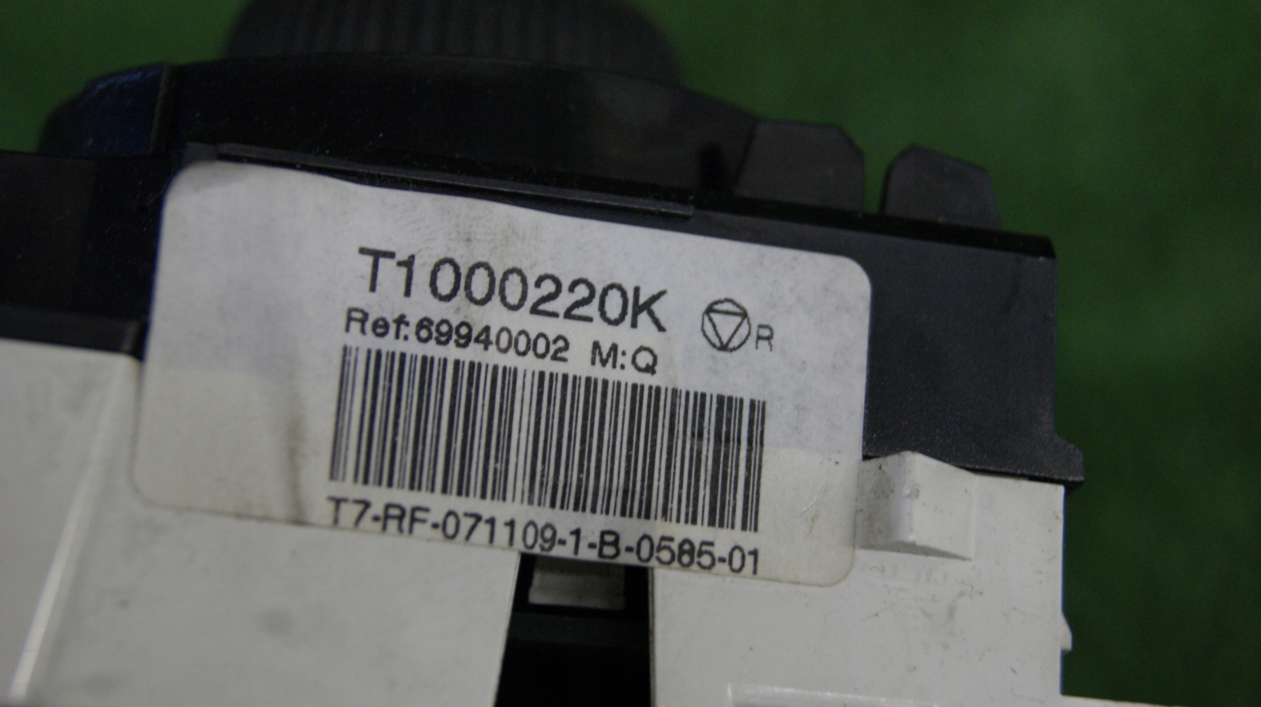 control panel air conditioning devices PEUGEOT 308 96565186XT