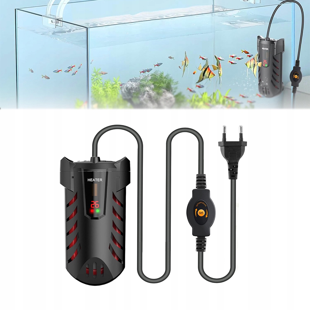 Akvarijní Ohřívač S Termostatem A Regulací Teploty 20 L 25 W