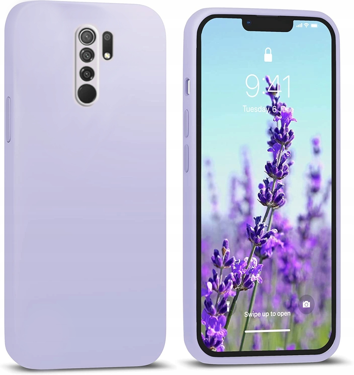 ETUI DO XIAOMI REDMI 9 SILIKON KOLOR CASE + SZKŁO
