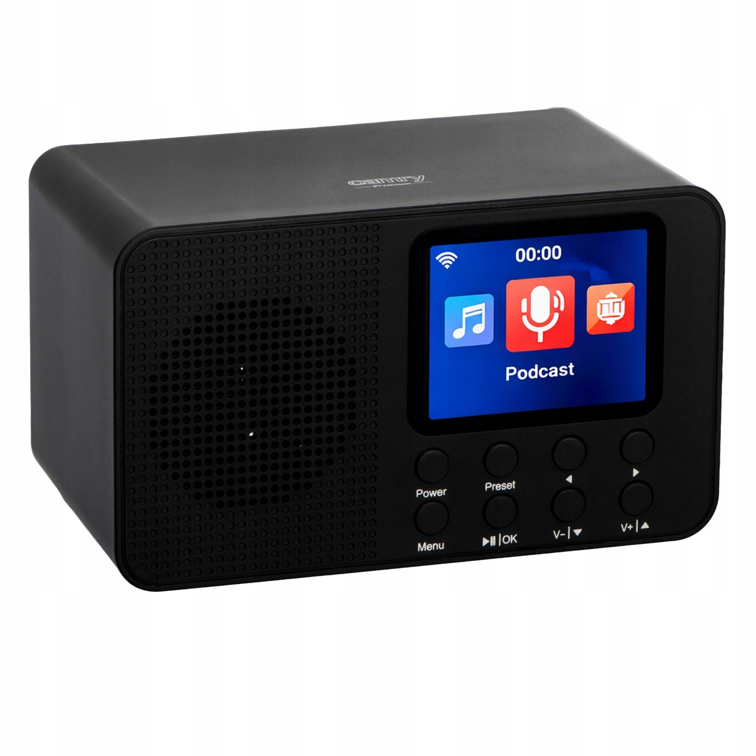 Internetové rádio Camry Cr 1918 Wi-Fi Počasie Hodiny Budík LCD