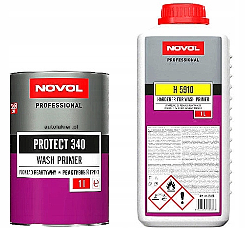 Základní Nátěr Reaktivní ocel hliník Protect 340 Novol 2 litry Wash Primer 963