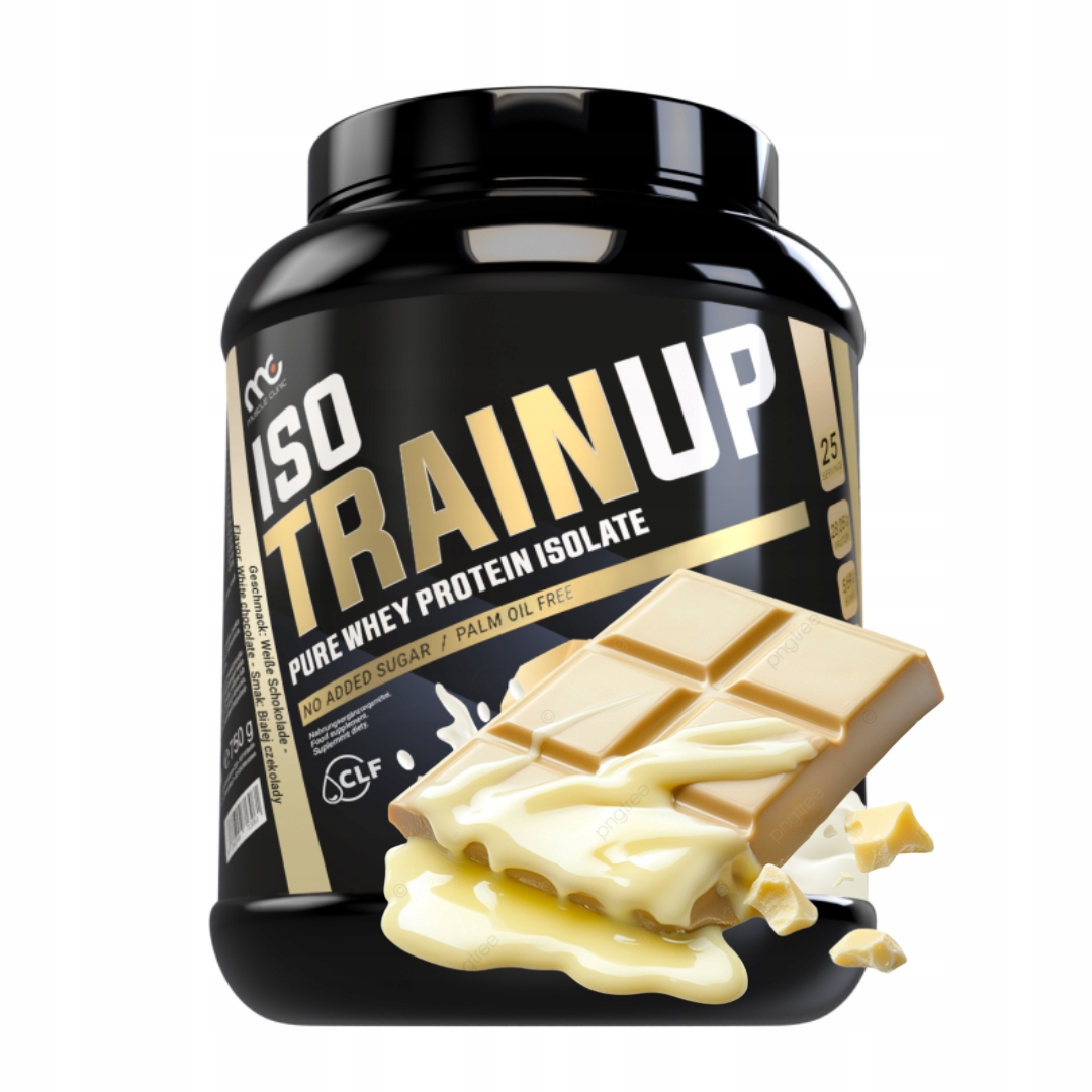 Muscle Clinic Iso Train Up 750 g Wpi proteinový izolát bílá čokoláda