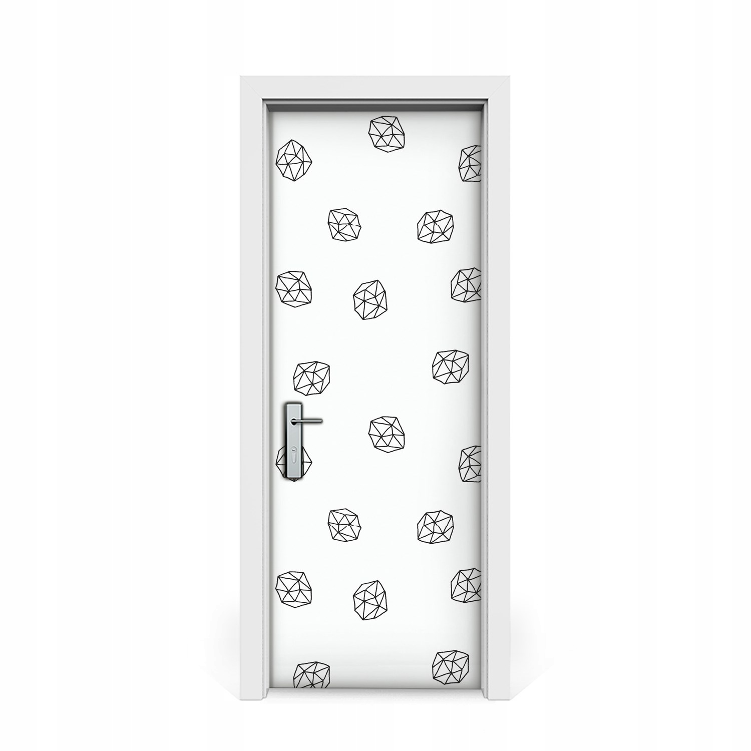 

Nalepka naklejka na drzwi Geometryczne wielokąty