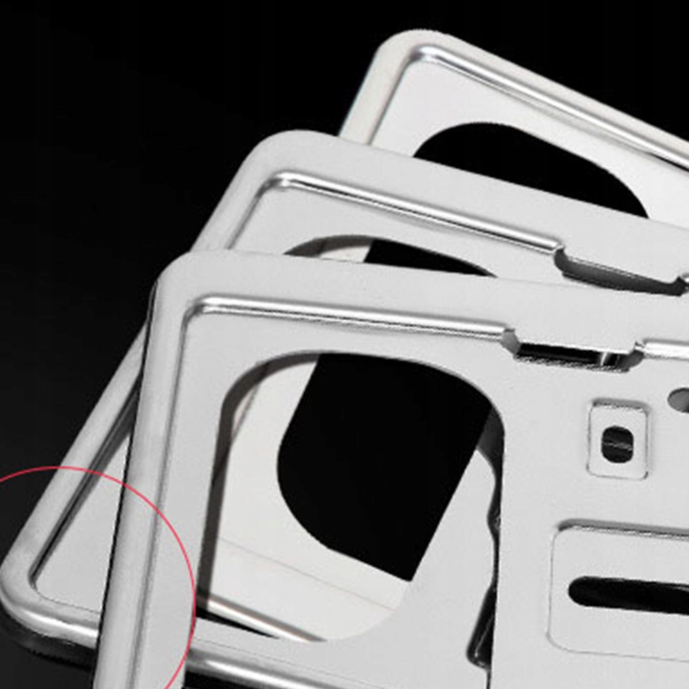 2 SZT. RAMKI NA TABLICĘ REJESTRACYJNĄ ZE STALI NIERDZEWNEJ Producent inny