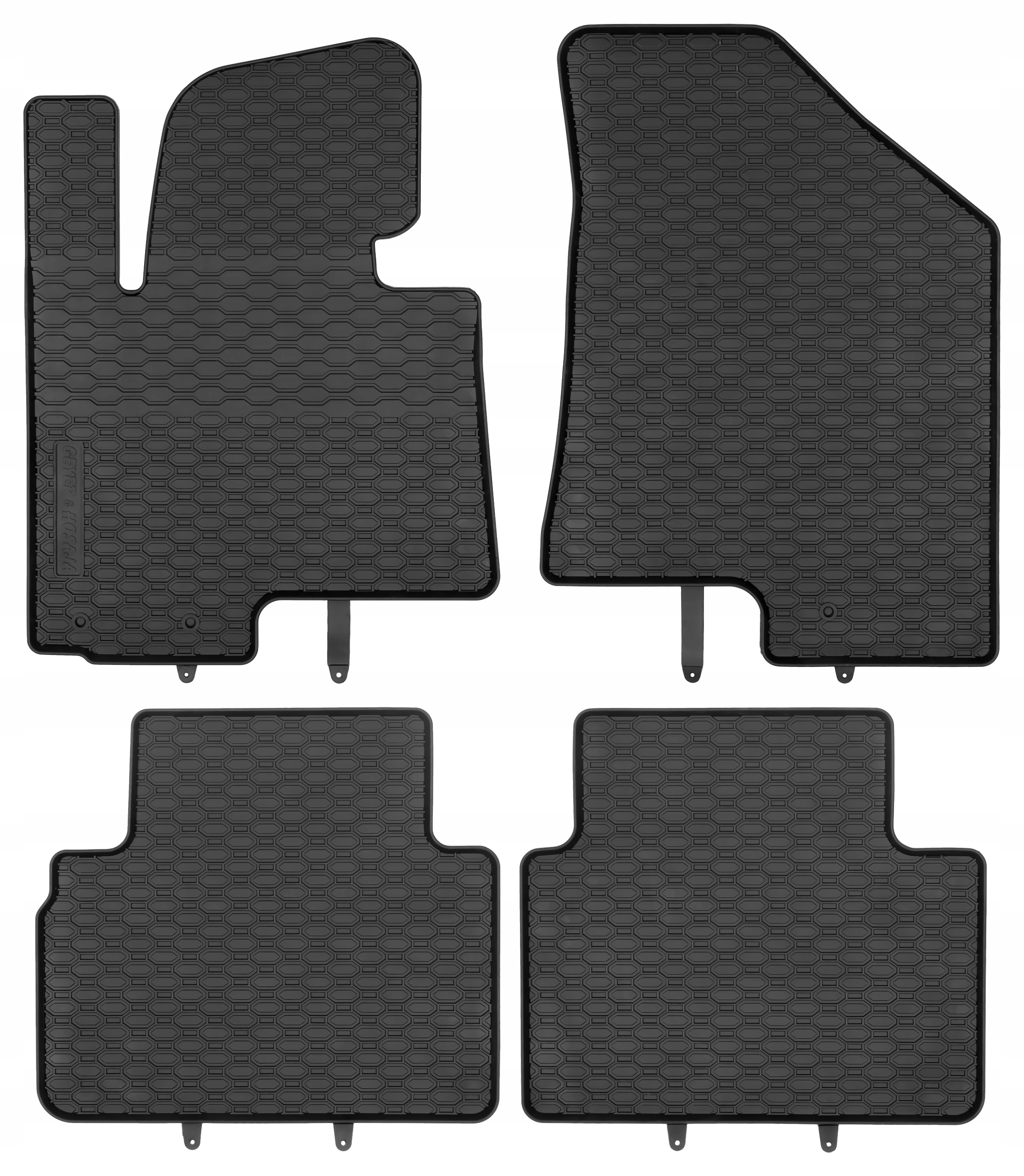 Koberečky Chodníky Gumové autokoberce pro Hyundai ix35 2009-2015