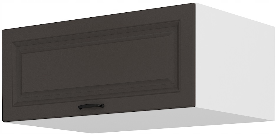 Kuchyňská nadstavková skříňka 80 cm, bílá Grafit