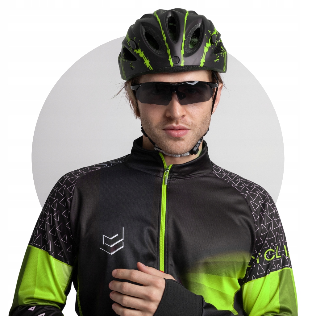 KASK ROWEROWY Z OKULARAMI LEKKI REGULOWANY ERCOLE Marka Ercole