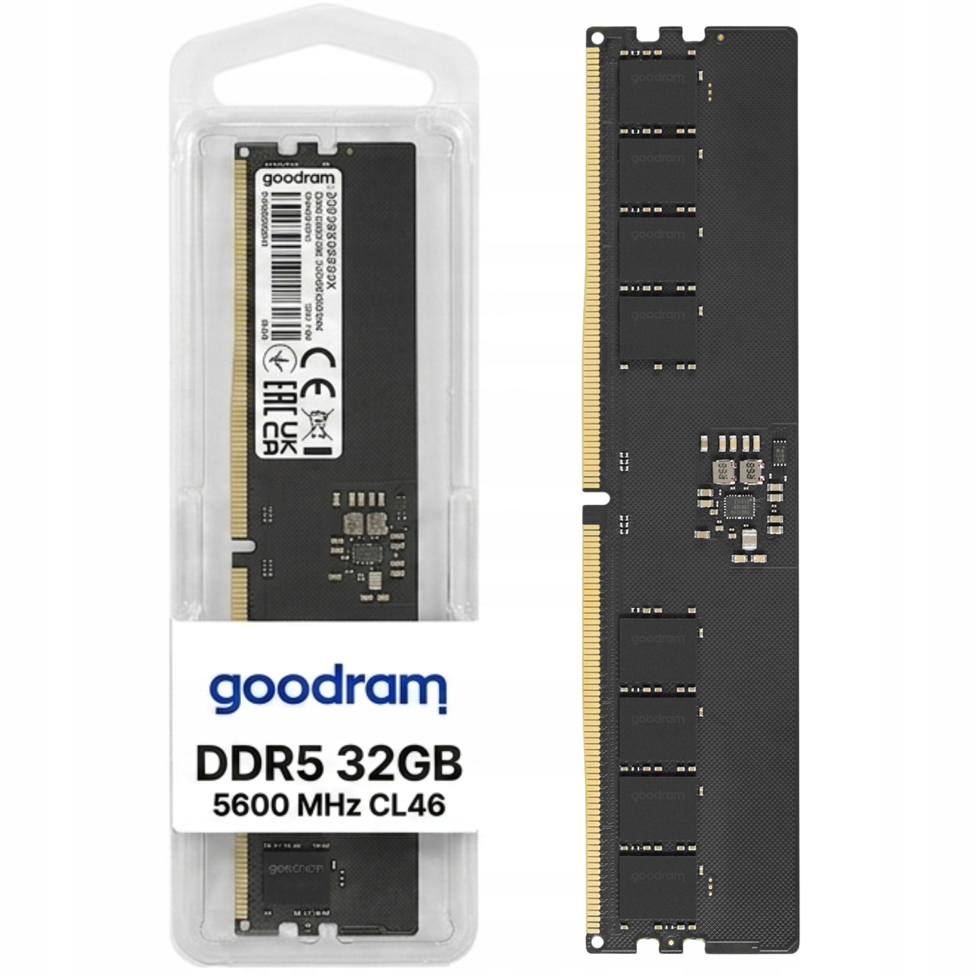 paměť Ram DDR5 32GB 5600 MHz CL46 1,1V Goodram pro stolní počítač