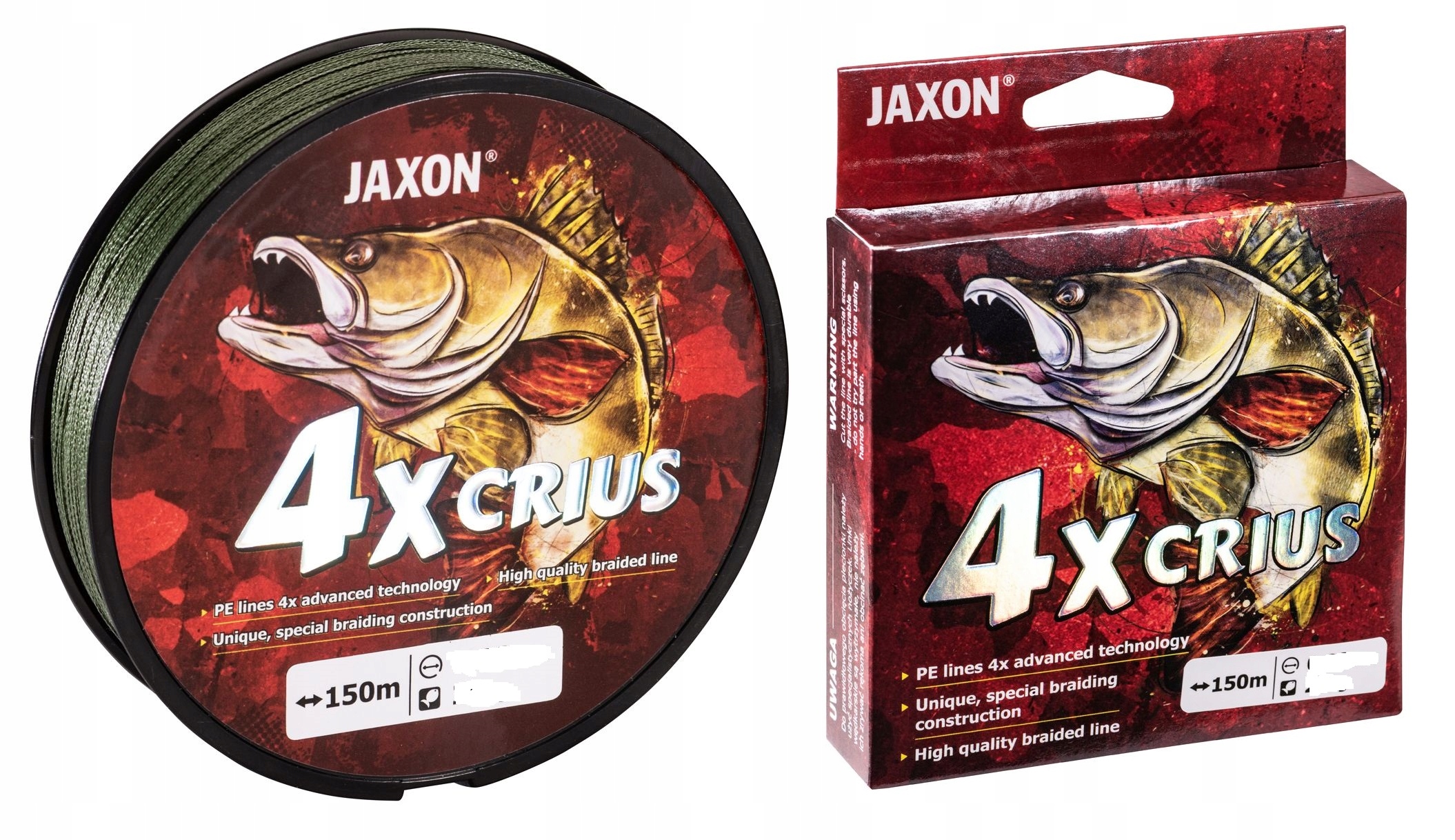 Plecionka Jaxon Crius x4 0,16 mm 150 m/17kg