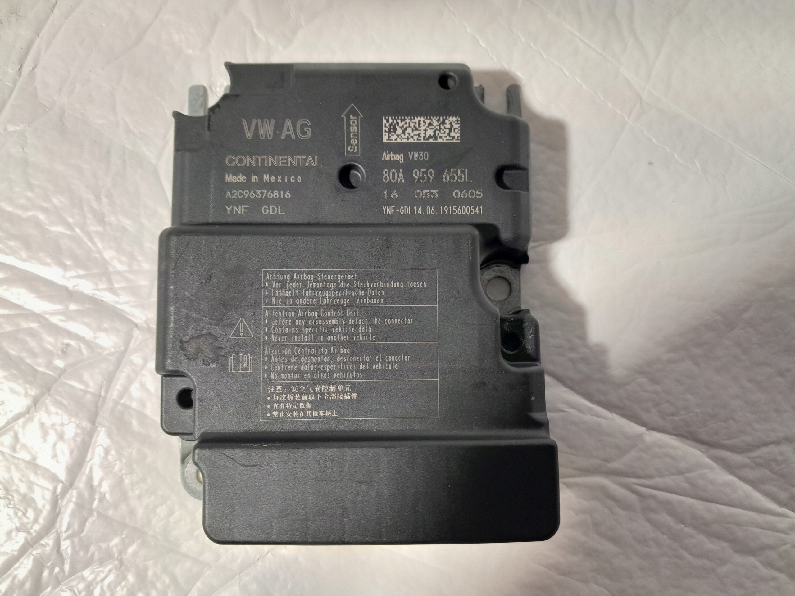 AUDI Q5 II module control unit airbag USA 80A959655L