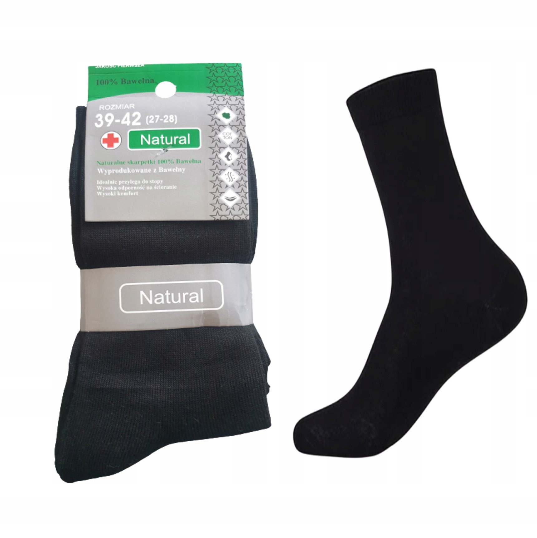 

Skarpety Męskie Naturalne 100% Bawełna roz.43-46