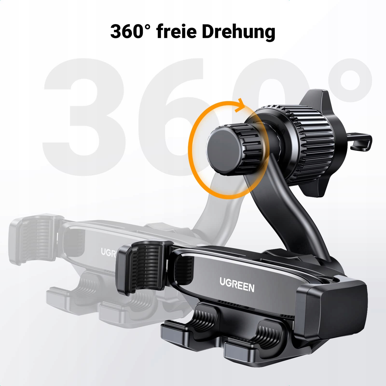 UGREEN Uchwyt Samochodowy 360° Na Nawiew Z Systemem Grawitacyjnym — miniatura 4