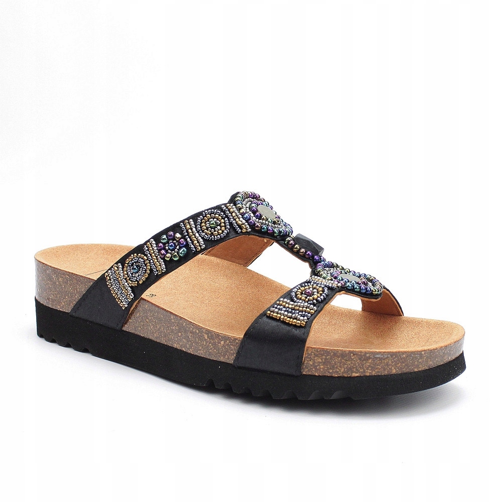 Scholl New Bogota Černé Profilované Nazouváky vel.