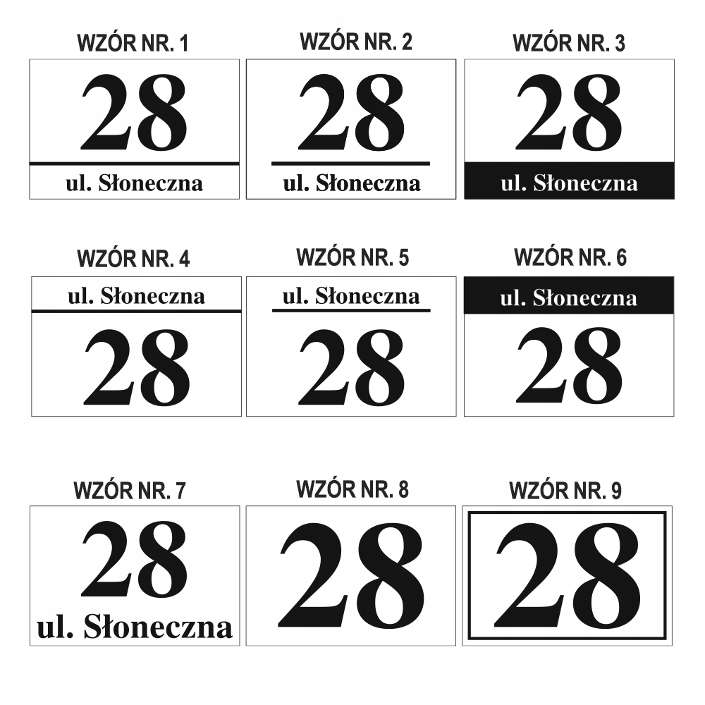 Aluminiowa Tabliczka Adresowa Numer Domu 30x20cm Kod producenta 5905342807919