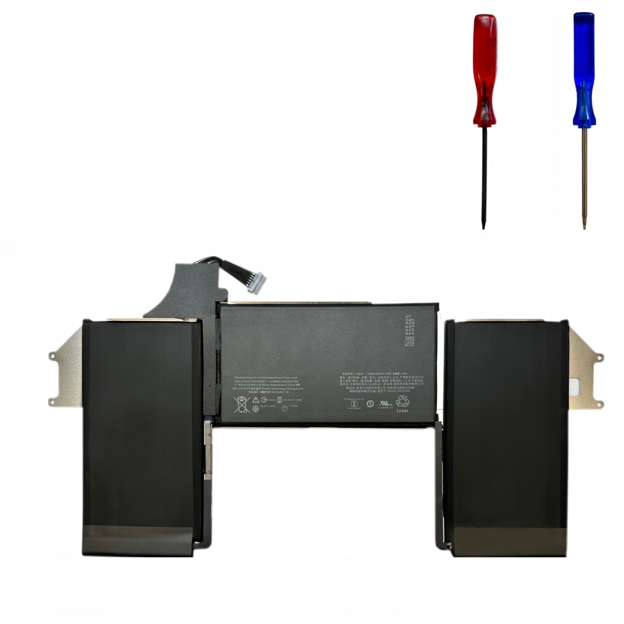 Bateria Fabryczna A1965 Zestaw do MacBook Air 13" A1932 A2179 2018-2020