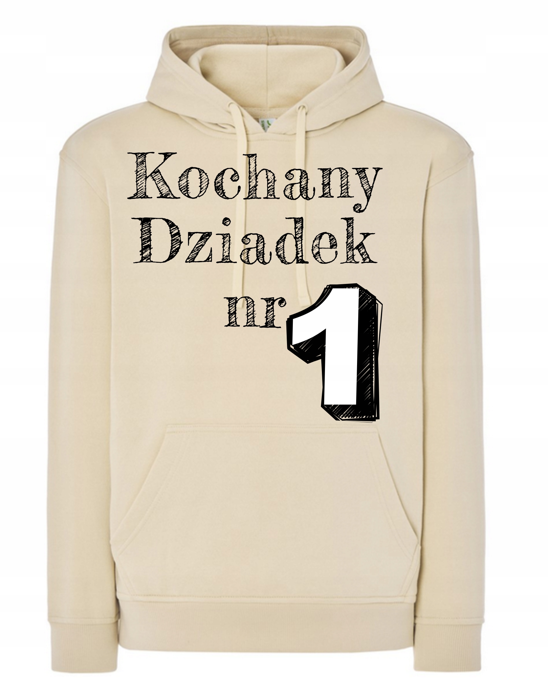 Mikina s kapucí Den dědečka Dárek Milovaný dědeček č. Jedna 1 L