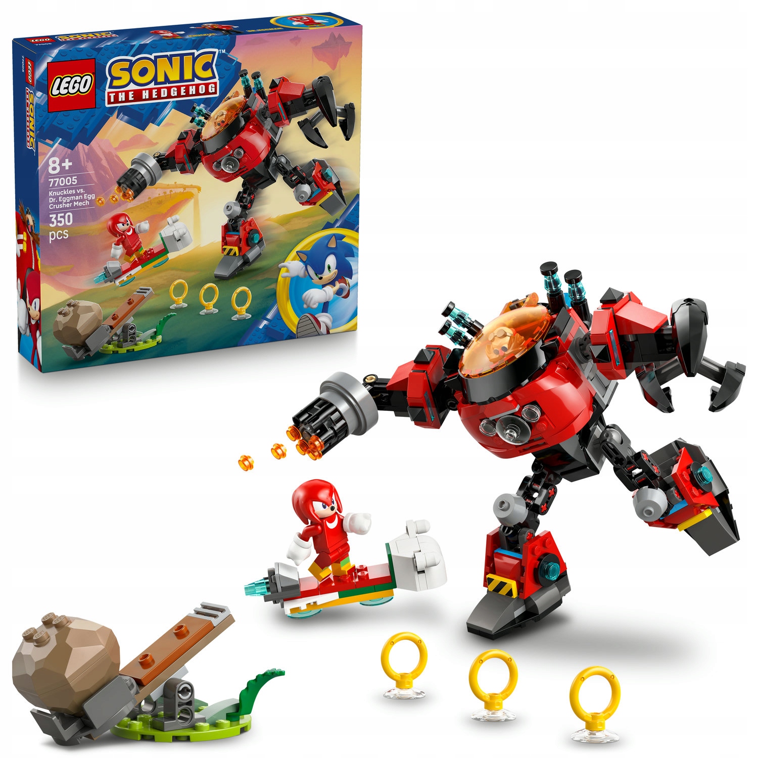 Lego 77005 Sonic the Hedgehog Knuckles vs. Dr. Eggman v robotu Drtiče vajec